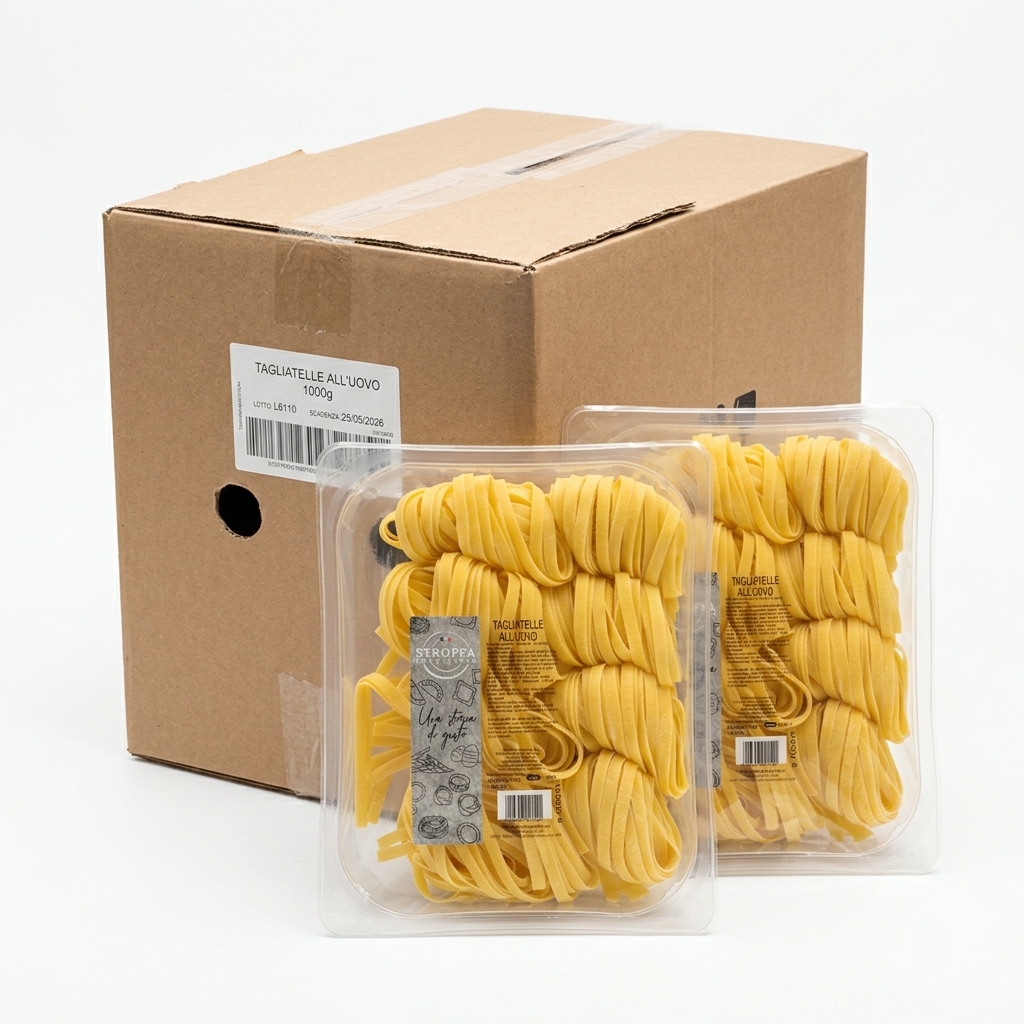 Tagliatelle Pasta Fresca all'Uovo 1 kg (Carton 6) — Stroppa