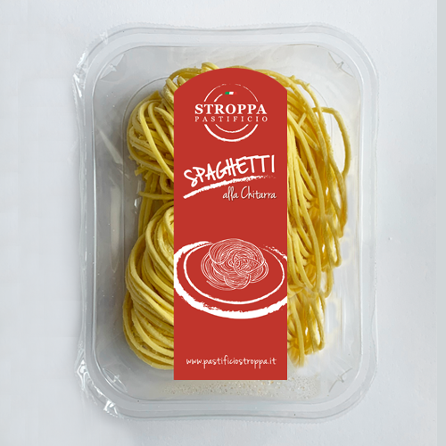 SPAGHETTI ALLA CHITARRA PASTA FRESCA ALL'UOVO 1KG PZ 6 A CRT STR