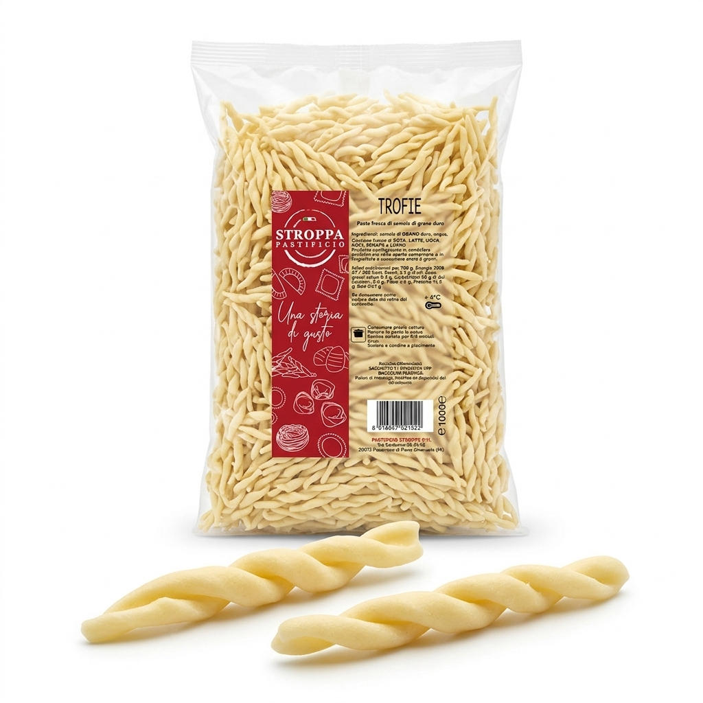 Pâtes Fraîches Trofie Genovesi 1 kg — Pastificio Stroppa
