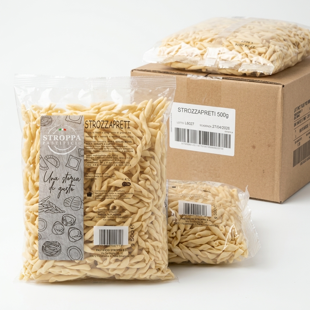 STROZZAPRETI FRISCHE NUDELN 500G 12ST PKG STR