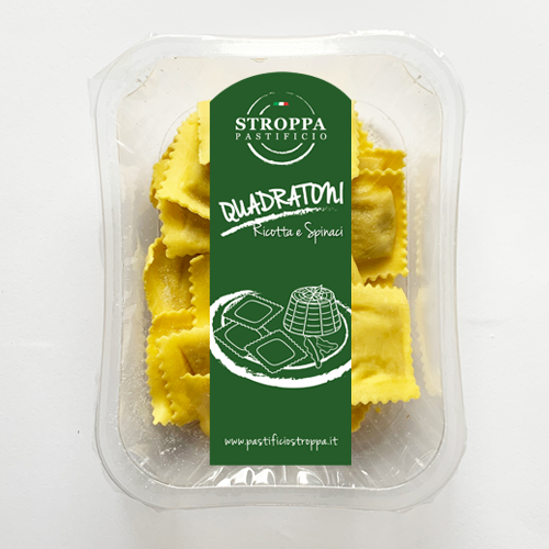RAVIOLI RICOTTA E SPINACI PASTA FRESCA 1KG PZ 8 A CRT STR