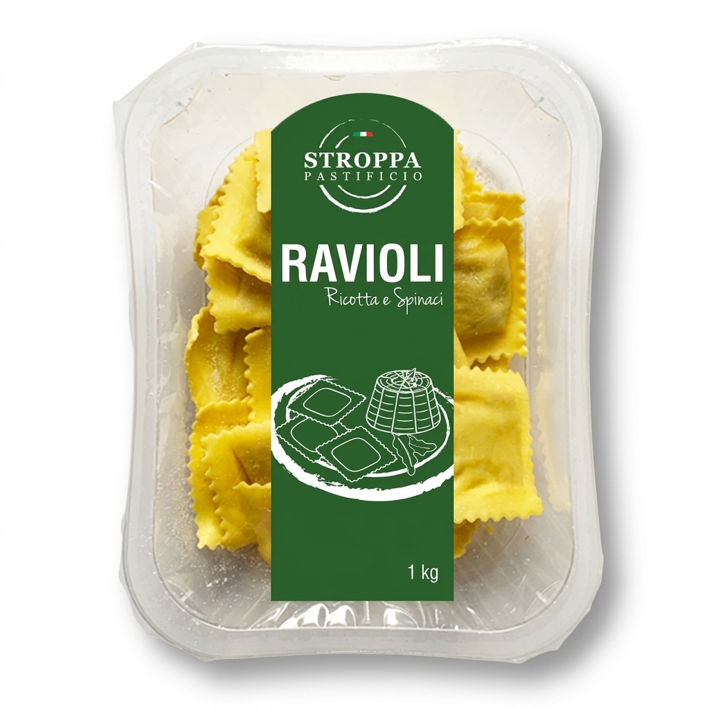 Ravioli Ricotta e Spinaci Pasta Fresca 1 kg STR