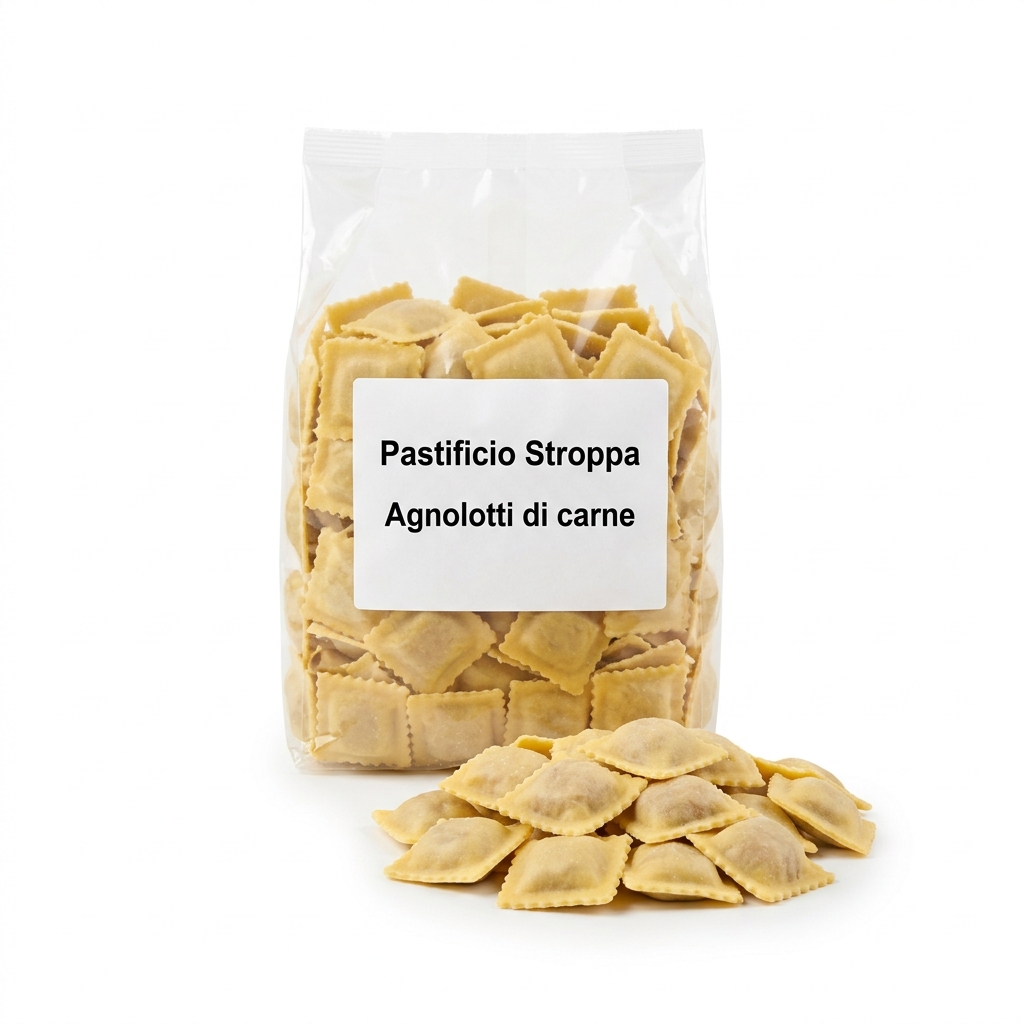 Agnolotti Di Carne Pasta Fresca 1kg stk 8 A Karton Str - Italienische Pasta