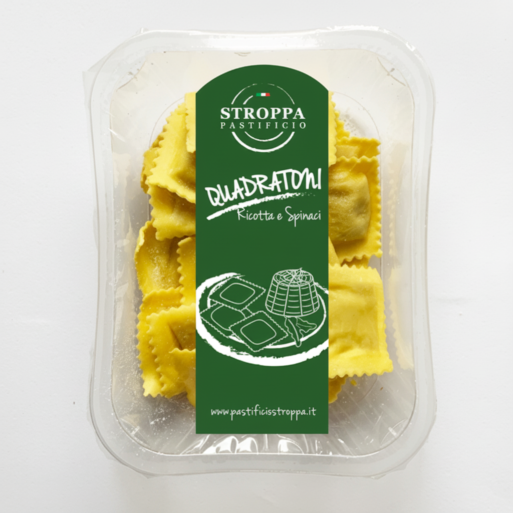 AGNOLOTTI RICOTTA E SPINACI PASTA FRESCA 1KG PZ 8 A CRT STR
