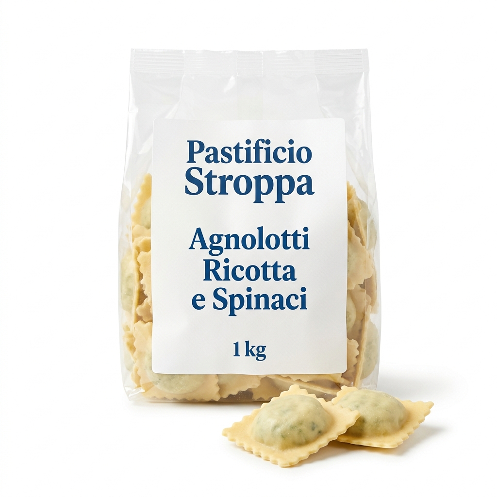 Agnolotti Ricotta e Spinaci Pasta Fresca 1 kg STR