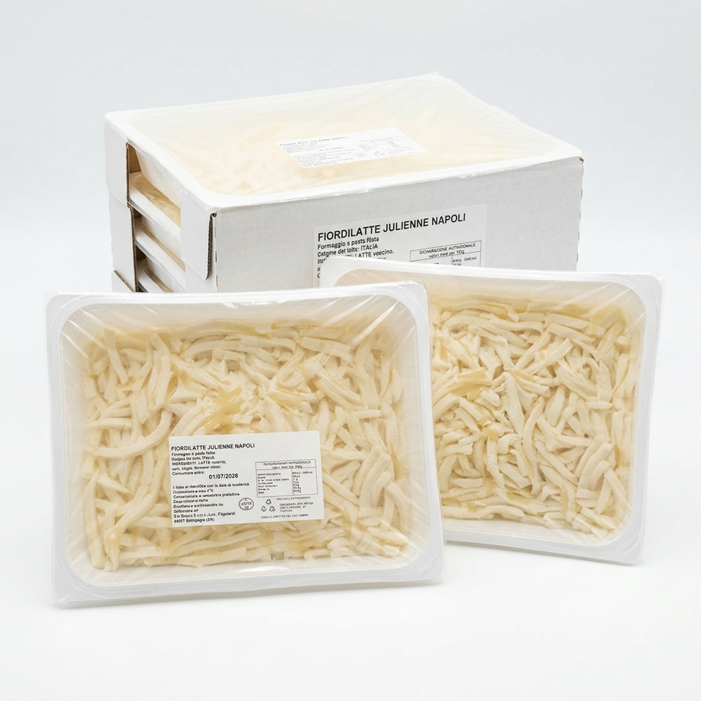 Fiordilatte Julienne Taglio Napoli Italia Vaschetta 3 kg — GIFF