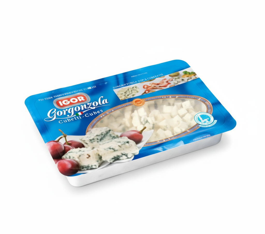 Gorgonzola g.u. A Cubetti 500 g Po - Italienischer Blauschimmelkäse