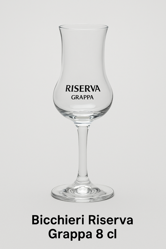 Bicchieri Riserva Grappa 8 cl 6pz a crt. AL