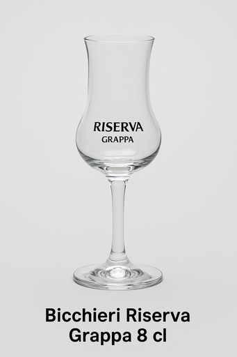 Riserva Grappa-Gläser 8cl 6Stk Krt Al