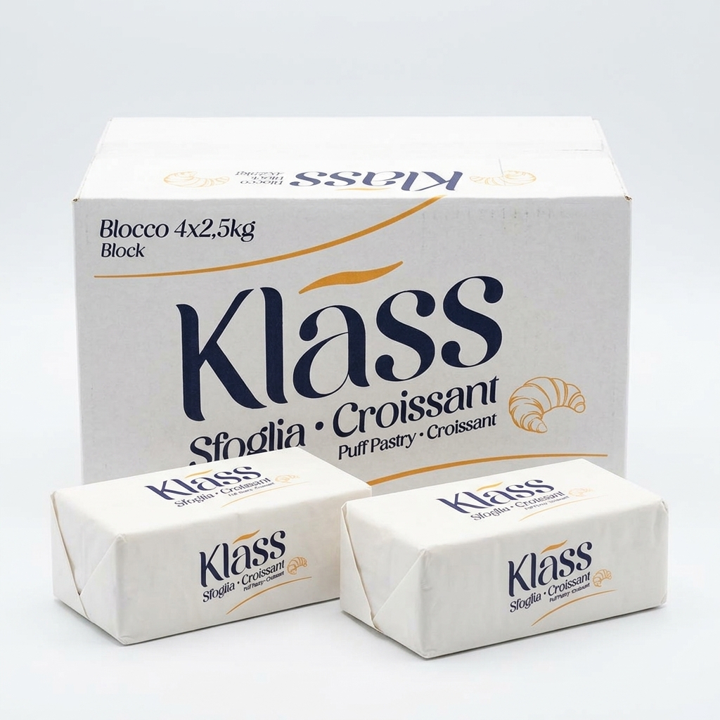Margarine Végétale Feuilletage & Croissant 80% Bloc 4x2,5 kg — KLASS
