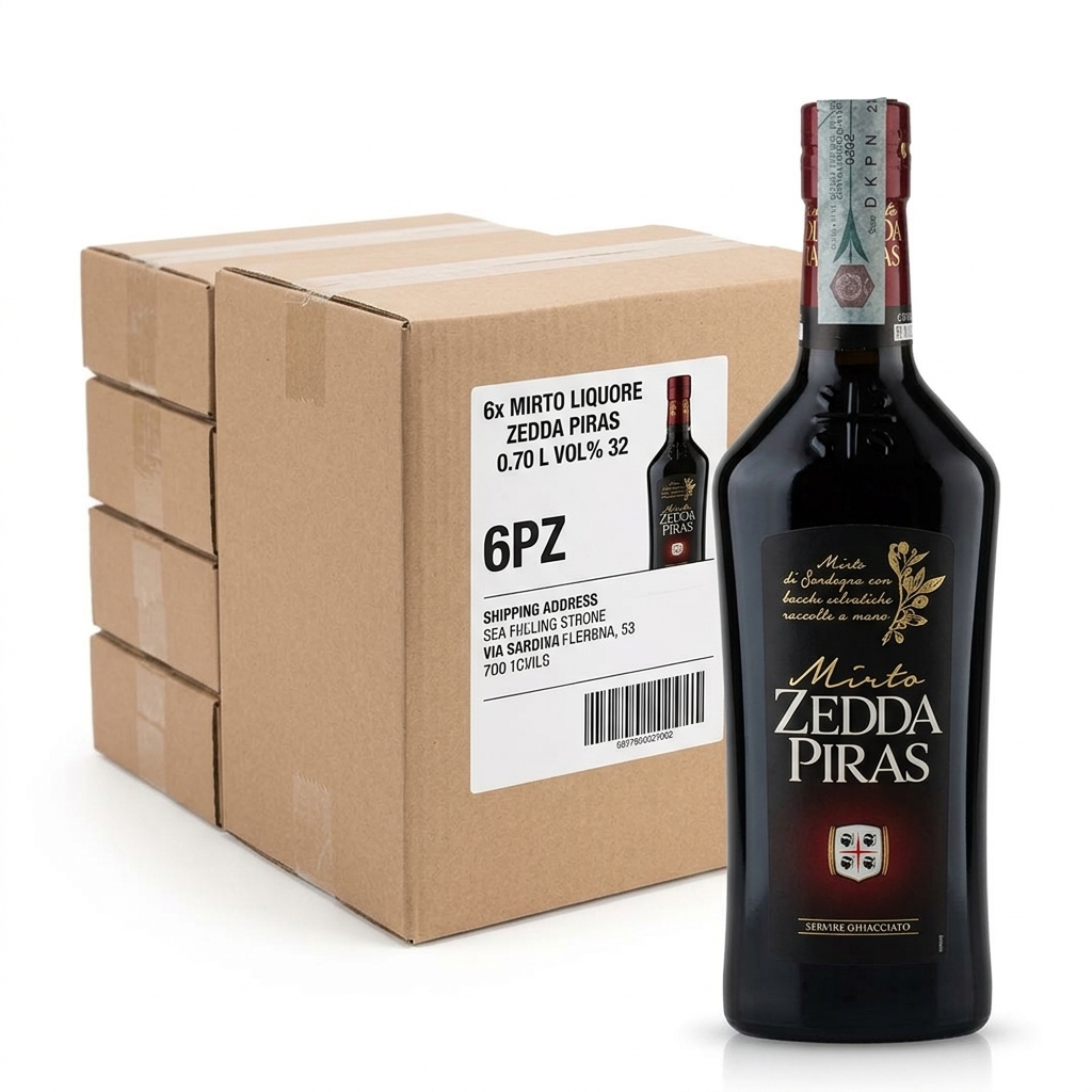 MIRTO LIQUEUR ZEDDA PIRAS 0.70 L VOL% 32 6PCS VIV