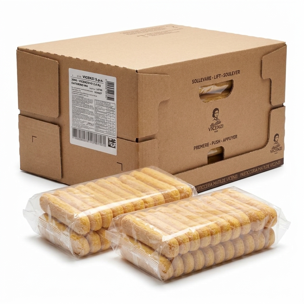 Savoiardi Vicenzovo 200 g (Karton 12 Beutel) — Matilde Vicenzi