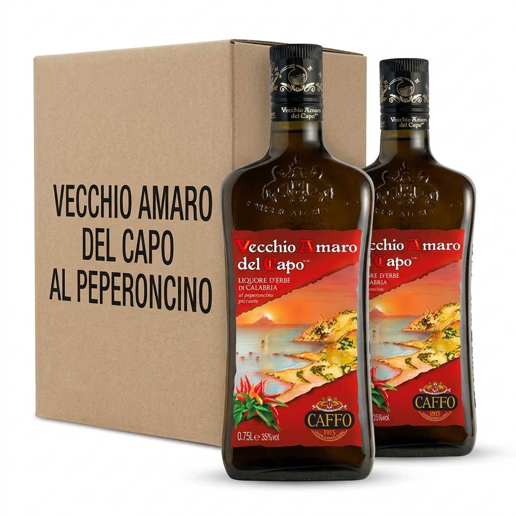 Vecchio Amaro del Capo al Peperoncino Piccante Vol 35% 0.75 8pz case