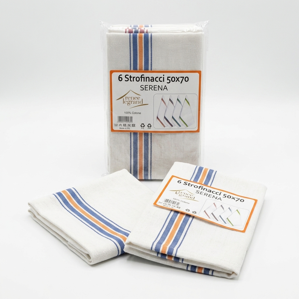 Geschirrtücher Serena 50x70 cm 100% Baumwolle 6 St. (Karton 20 Packungen)