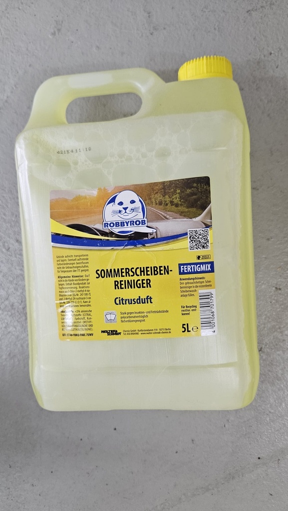 Summer Windshield Cleaner Citrus 5l