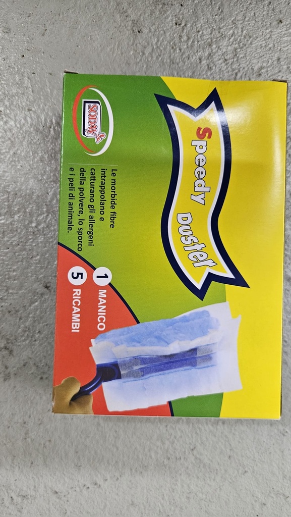 KIT ATTRAPE-POUSSIÈRE SPEEDY DUSTER MANCHE AVEC RECHARGES MUS