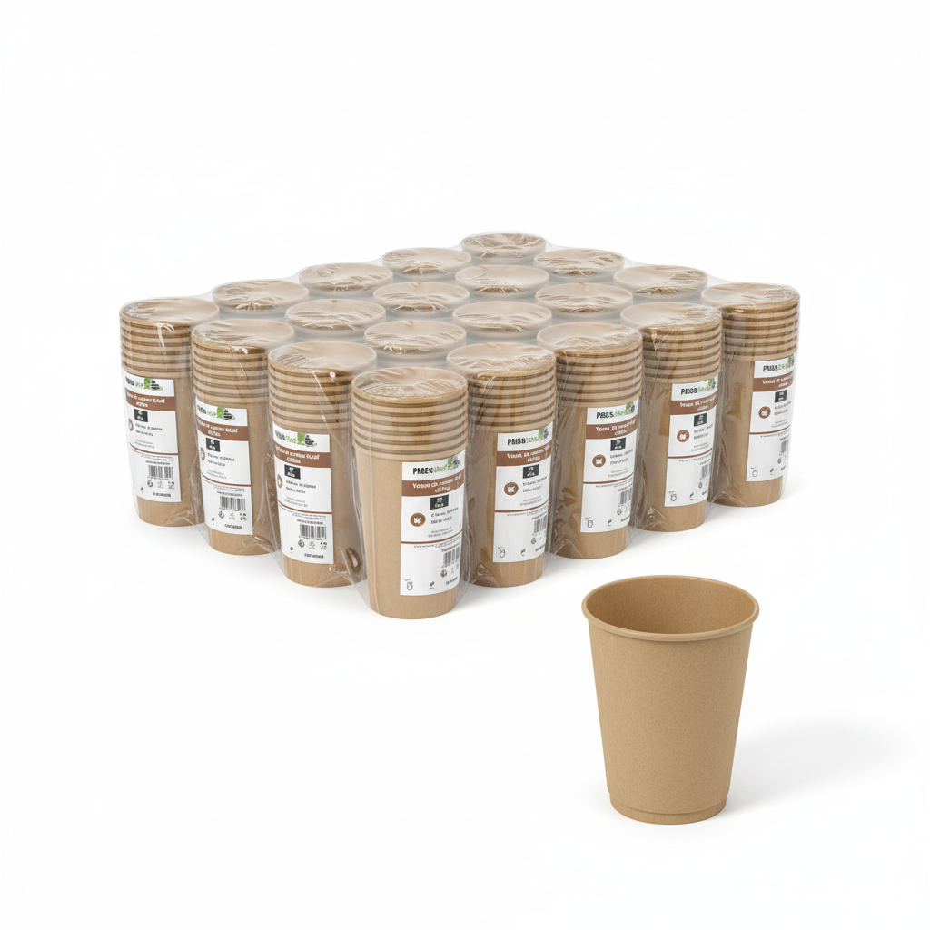 Pappbecher Kraft Zen Hell 400ml Ø90mm H110mm 50Stk 20Pkg Fist