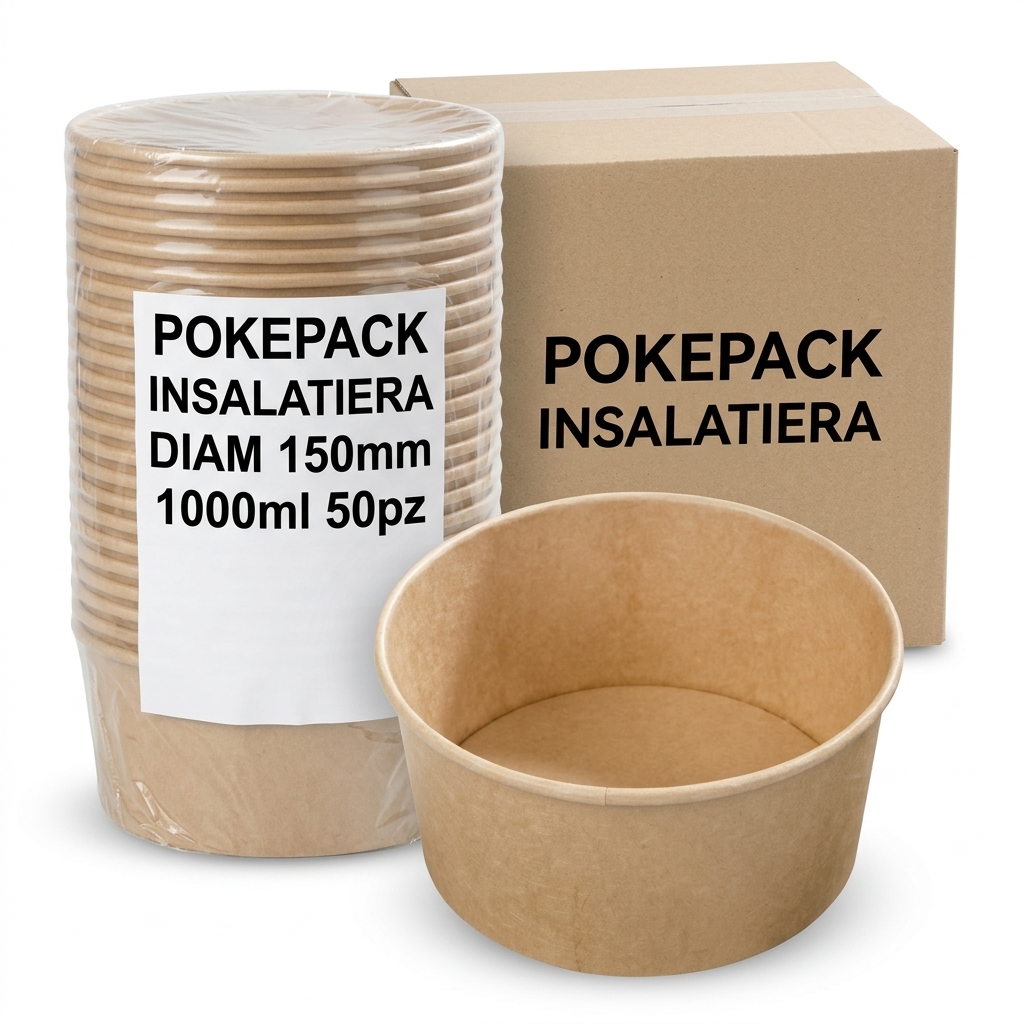 Insalatiera Pokepack Diam 150mm 1000ml 50pz conf AL