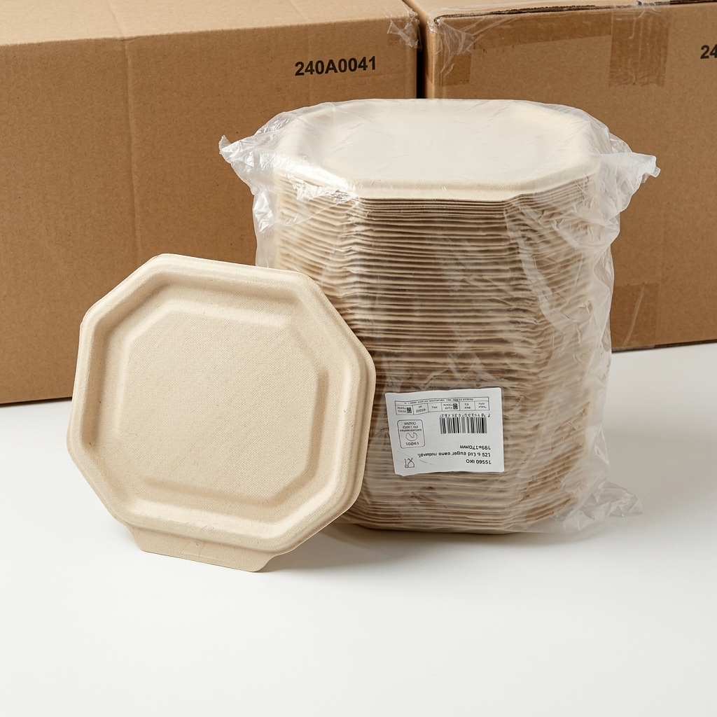 Coperchio in Canna da Zucchero 195x170 mm per Insalatiera 900 ml - Conf. 125 pz