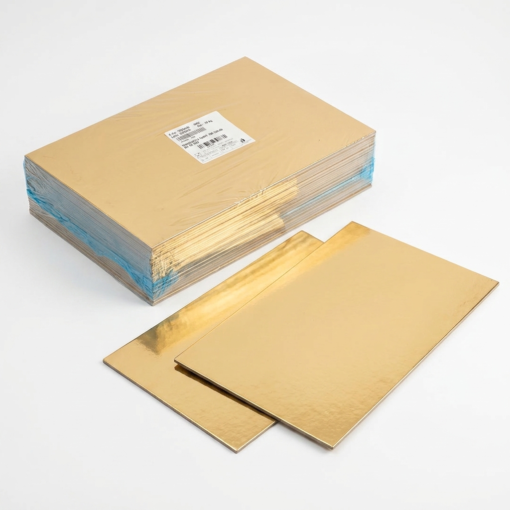 Piatto Ala Sottotorta Tronchetto Oro 30x45 cm (Cartone 10 kg)