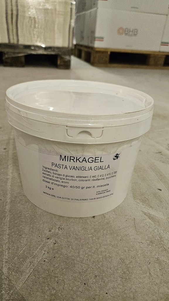 Yellow Vanilla Paste Mirkagel 3 kg MIO