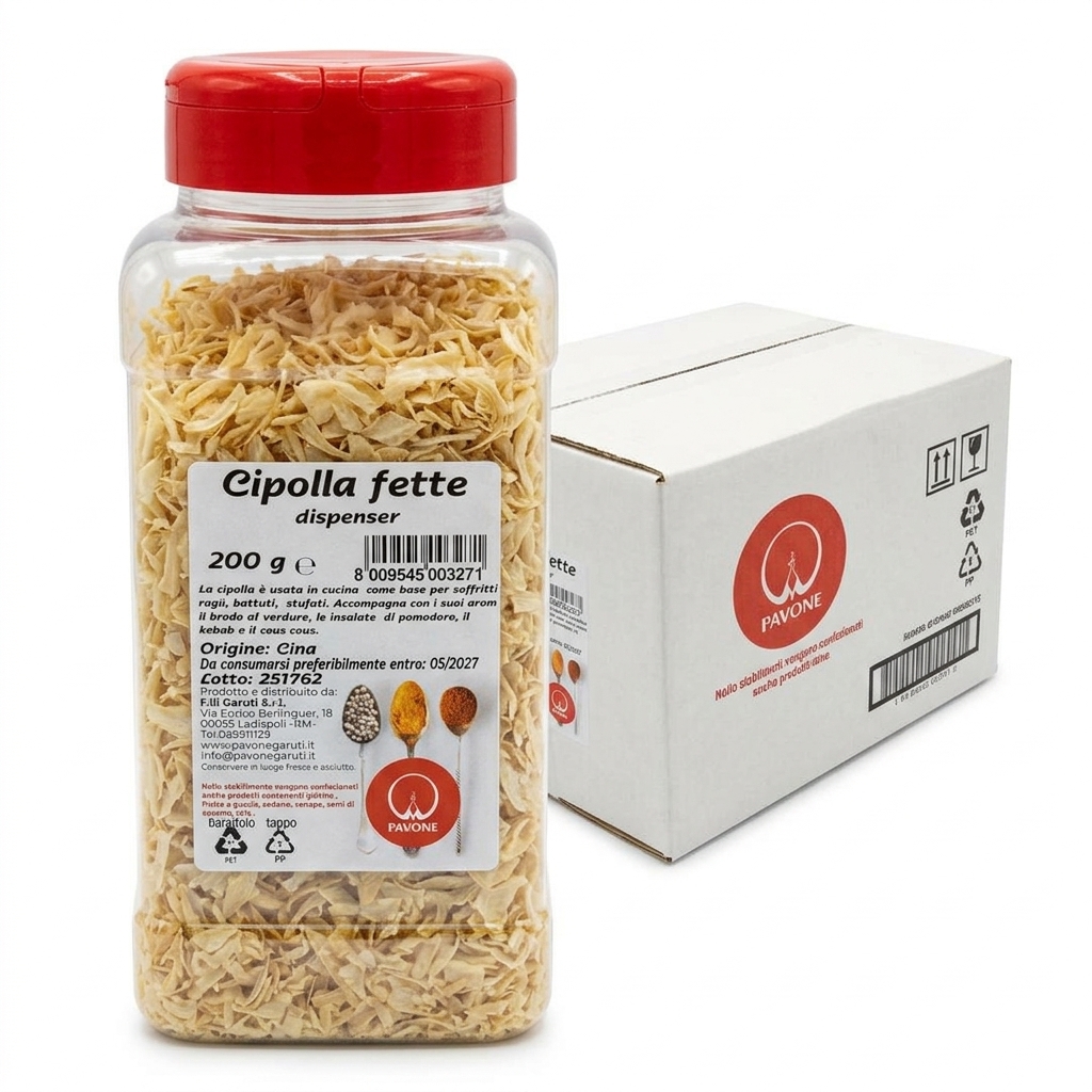 DRIED ONION SLICES DISPENSER 200G PAV