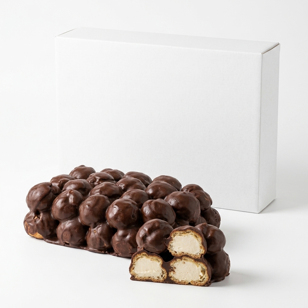 Gateau Profiteroles Au Cacao Surgele Barquette 1,25kg EFF