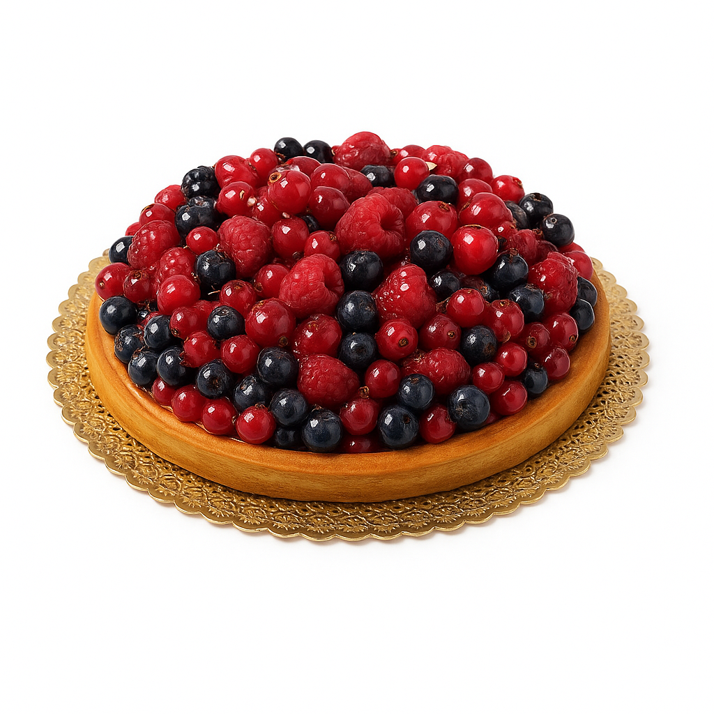 Vorgeschnittene Waldfruchttorte 14 Stück 1,5 kg EFF