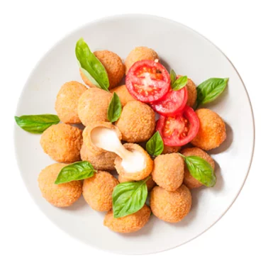 Panierte Mozzarella-Bällchen aus dem Piceno 15–18 g POL