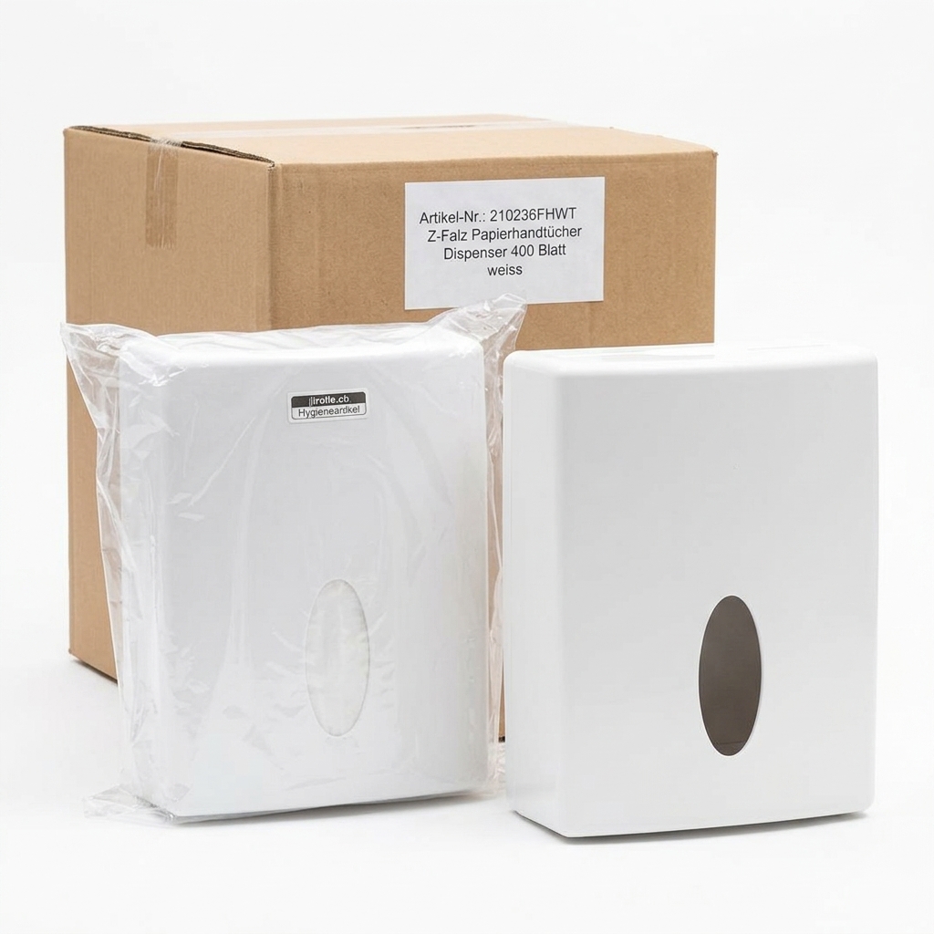 Wall Z-Fold Paper Towel Dispenser 400 Sheets White — Jirrolle