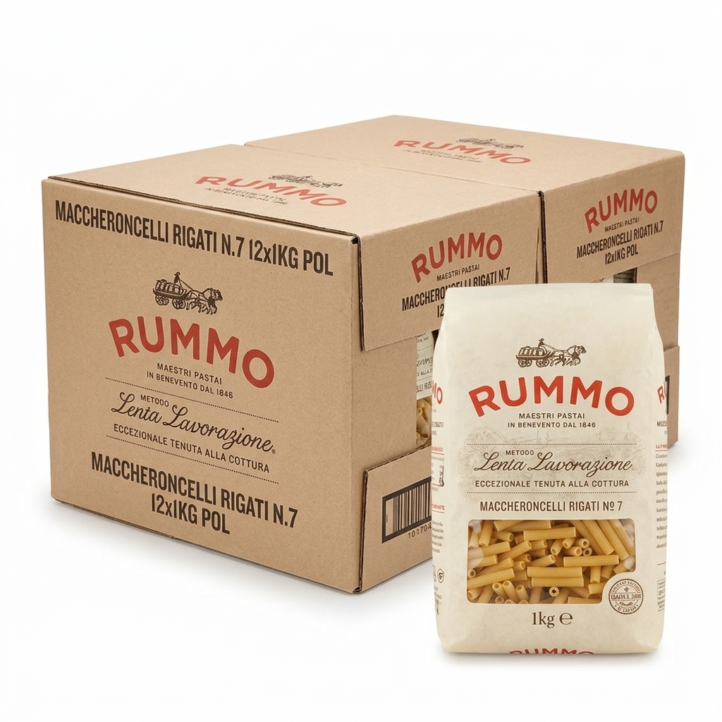 Maccheroncelli Rigati N°7 1 kg (Carton 12) — Rummo