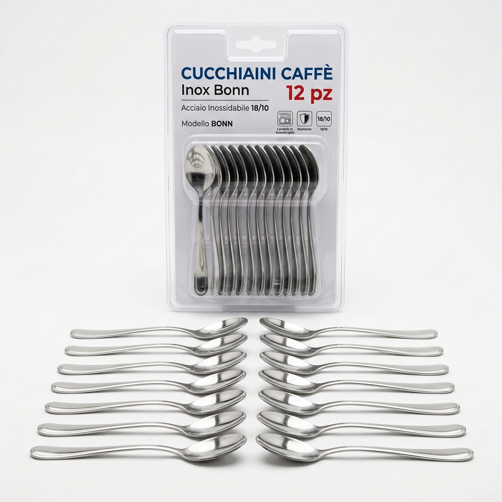CUCCHIAINI CAFFE INOX BONN 18/10 12PZ AL
