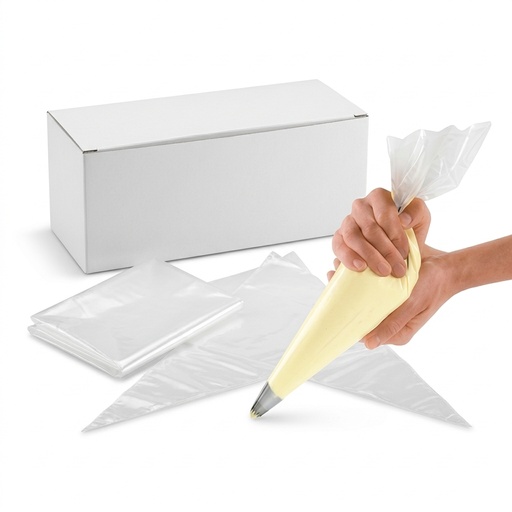[070822] Poches à douille jetables transparentes 55x27 cm - Lot de 100 pcs