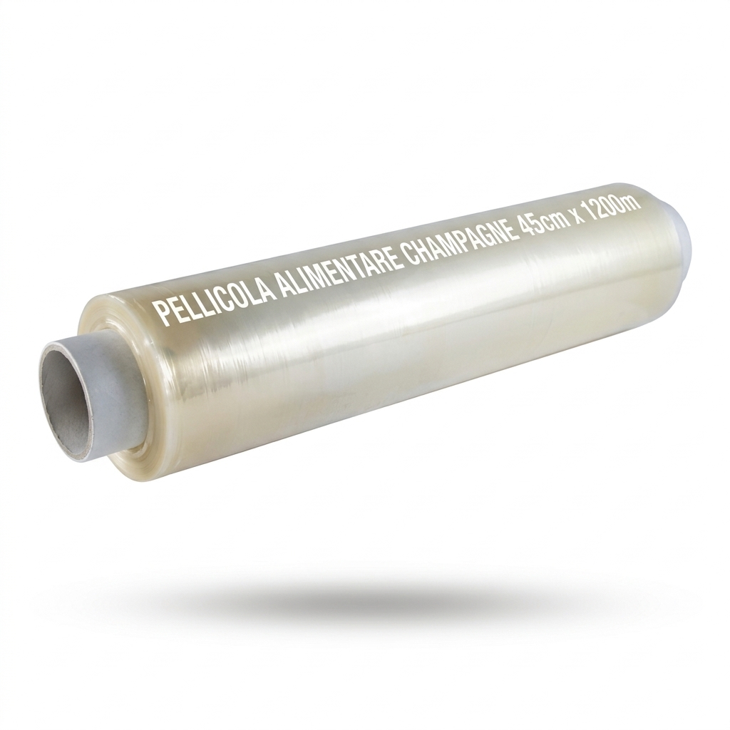 [50119] Large Food Cling Film Roll Champagne 45cm x 1200m