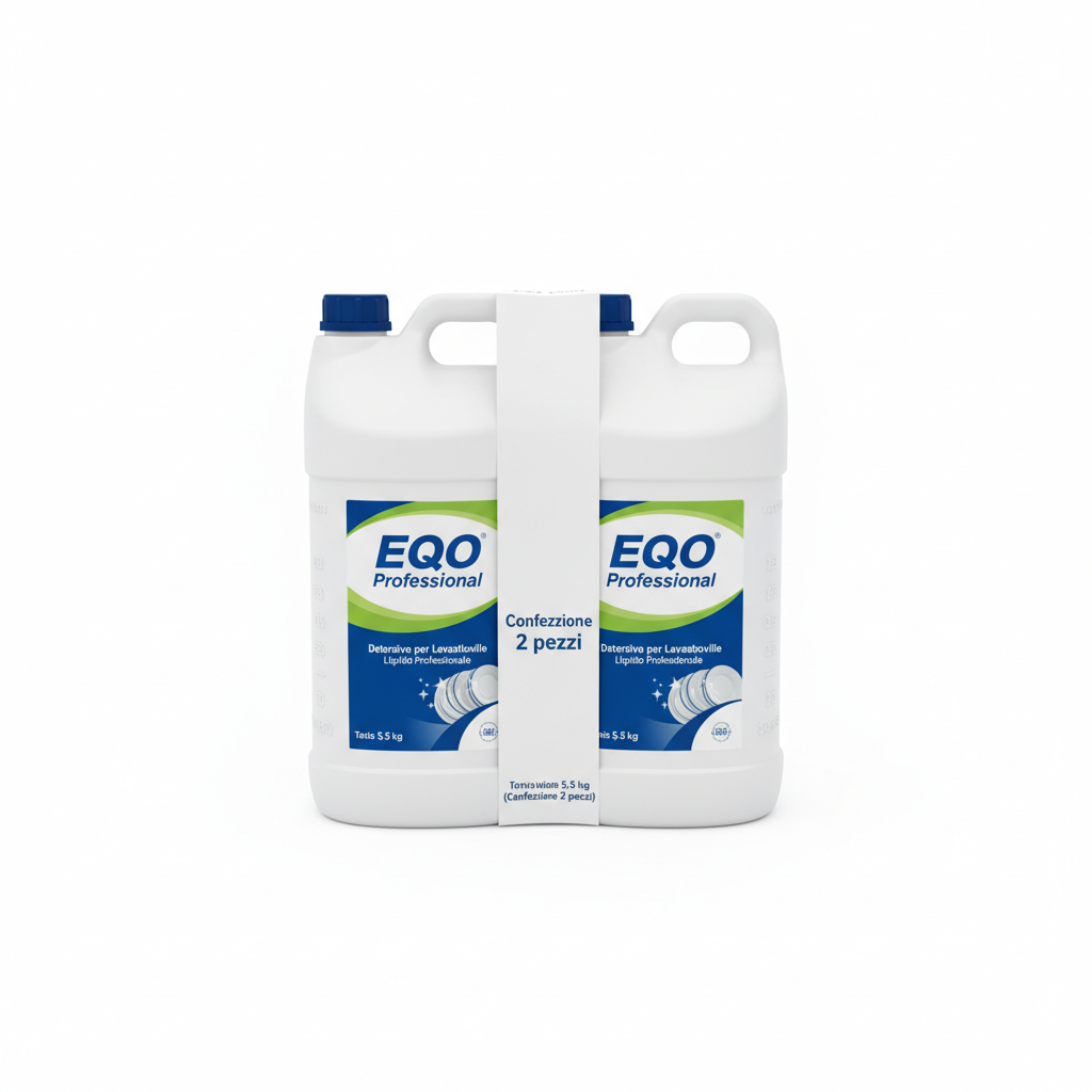 EQO Professional Dishwasher Detergent 5.5 kg Canister (Pack of 2)