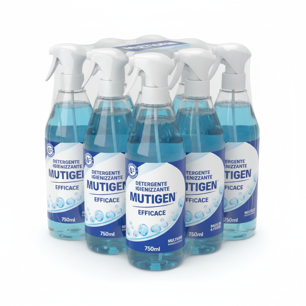 Detergente Igienizzante Multigen Efficace per Superfici Acciaio 750ml