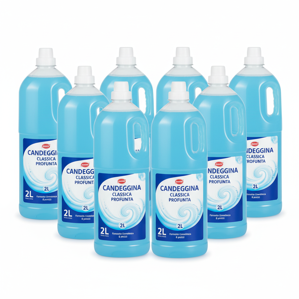 Eau de Javel Classique Parfumée 2L - Lot de 8 pièces