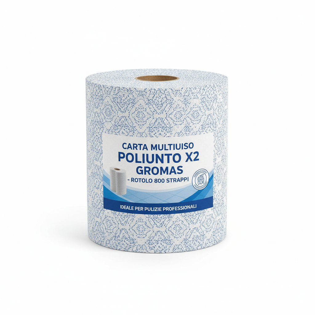 Carta Antigrasso Multiuso X2 Gromas - Rotolo 800 Fogli