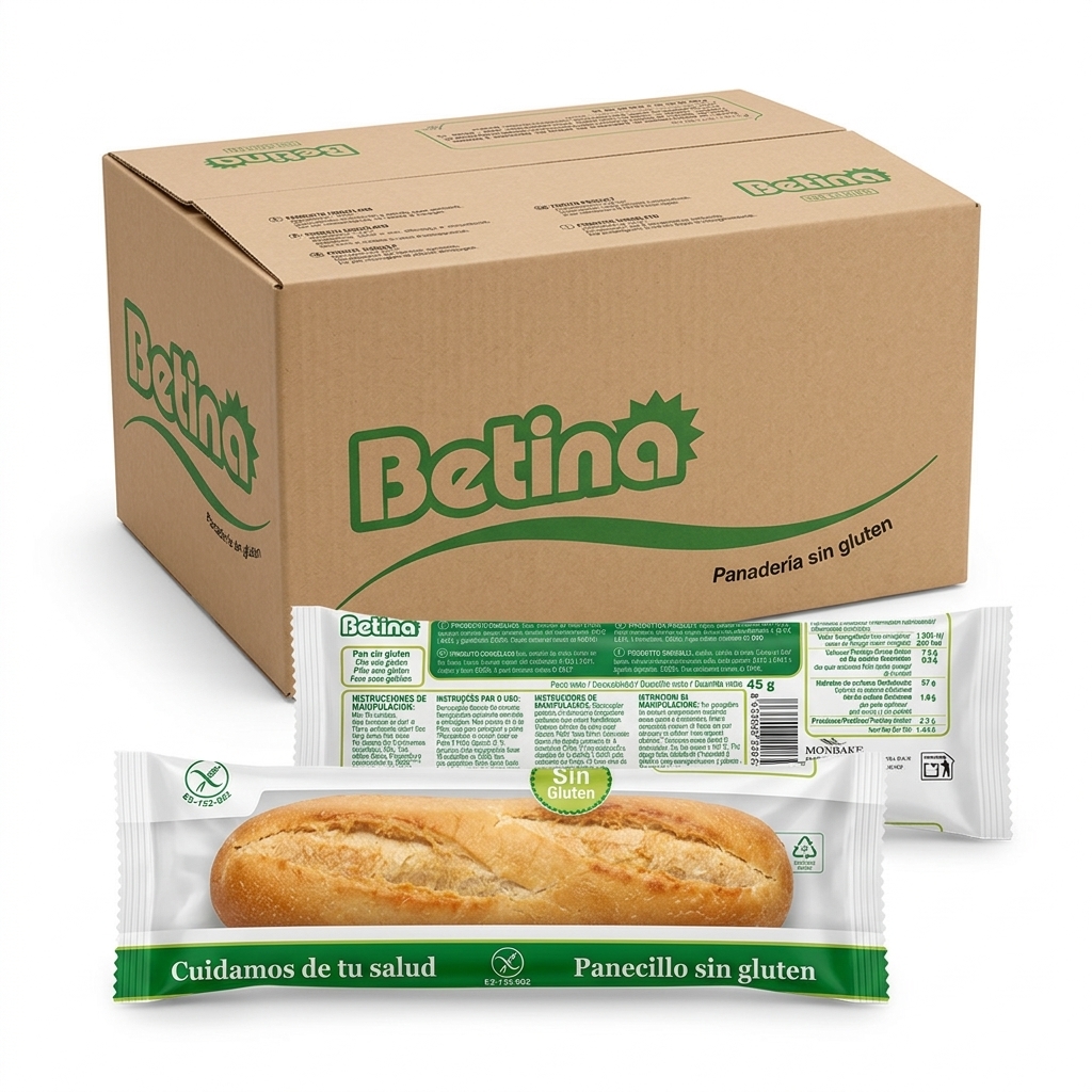 [07112283] BAGUETTE GLUTENFREI BETINA TIEFGEKUEHLT 45G 45ST KRT 2KG POL