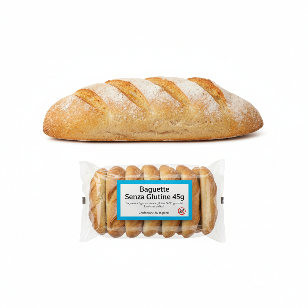 BAGUETTE SENZA GLUTINE PZ 45G CRT 2KG POL