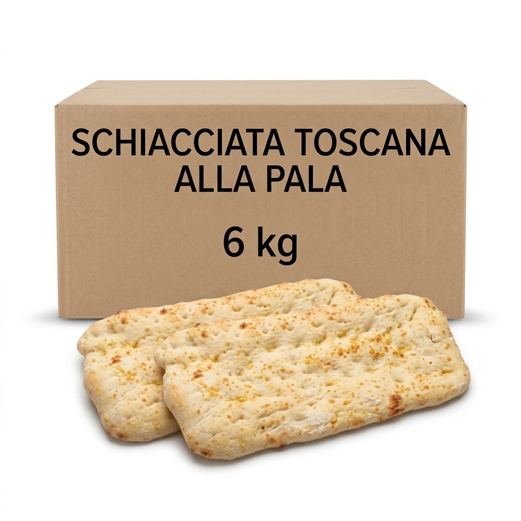 [07112401] Schiacciata Toscana à la Pelle Surgelée 1 kg (Carton 6 kg)