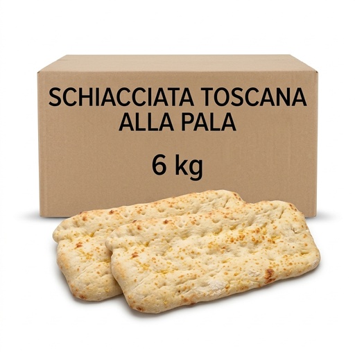 [07112401] Schiacciata Toscana alla Pala Surgelata 1 kg (Cartone 6 kg)