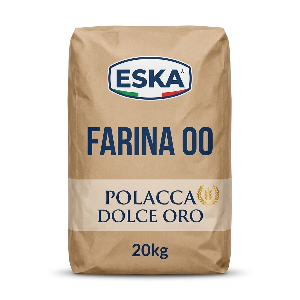 Flour 00 balanced base for long leavening Polacca Dolce Oro 20kg Bag ESK