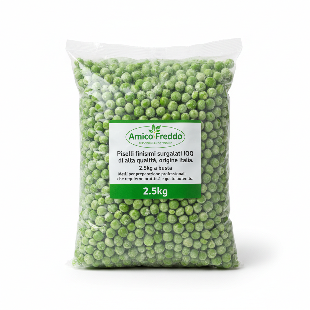 Piselli Finissimi Surgelati IQF - Amico Freddo - Busta 2.5kg