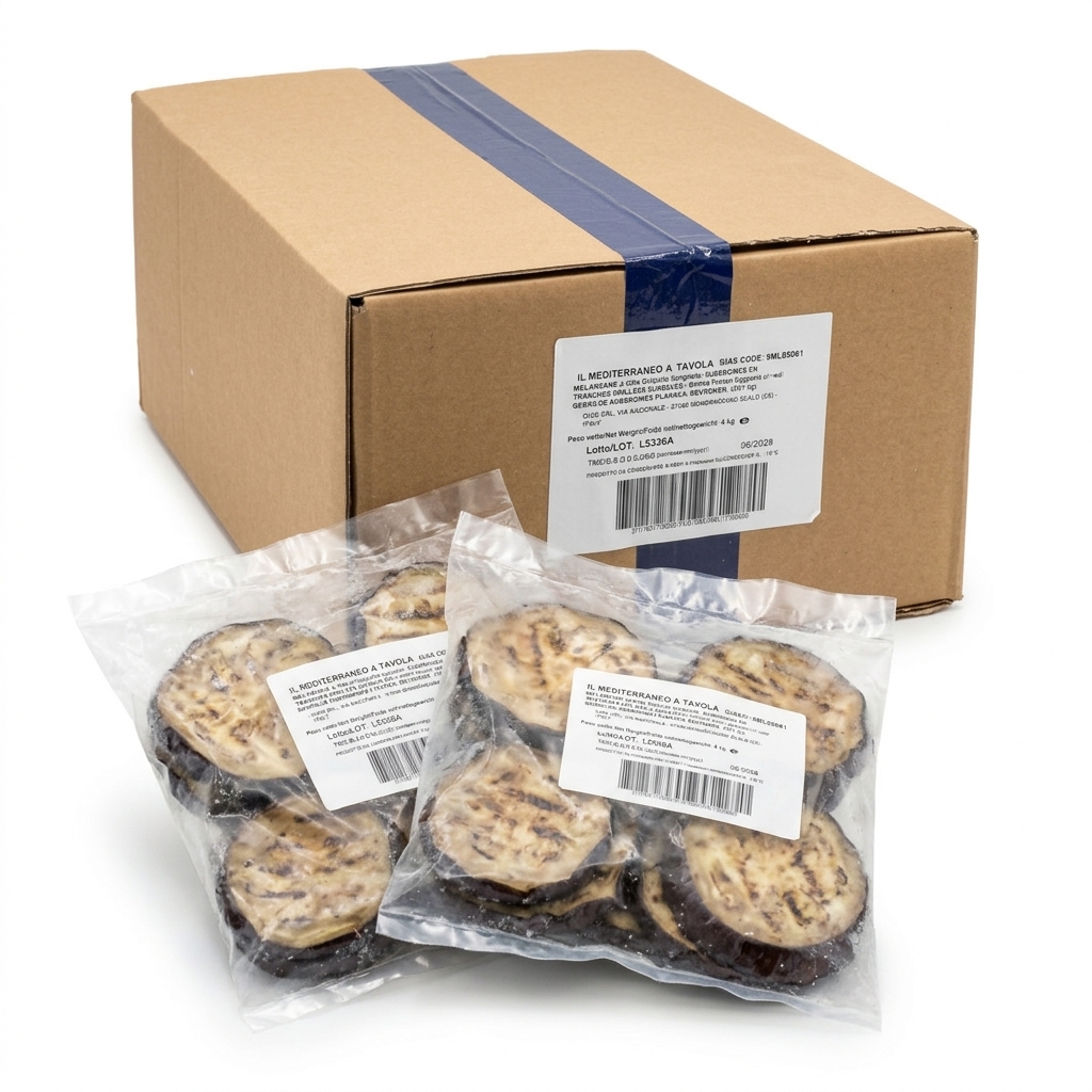 Gegrillte Auberginen in Scheiben, tiefgekühlt 1 kg (Karton 4 kg) — Bonduelle