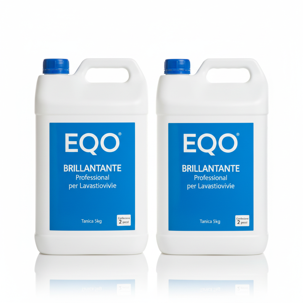 EQO Professional Rinse Aid for Dishwasher 5kg Canister - Pack of 2