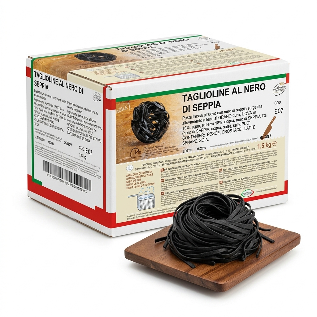 [07114350] TAGLIOLINI A L'ENCRE DE SEICHE SURGELES 1.5KG CRT SUR