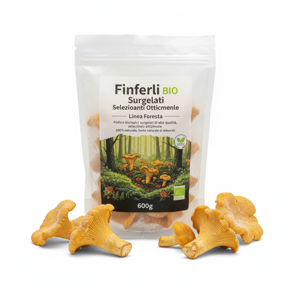 Girolles BIO Surgelées Sélectionnées Optiquement - Ligne Foresta 600g