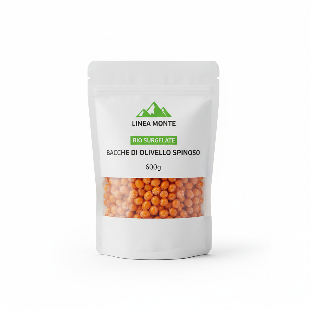 Organic Frozen Sea Buckthorn Berries - Monte Line 600g