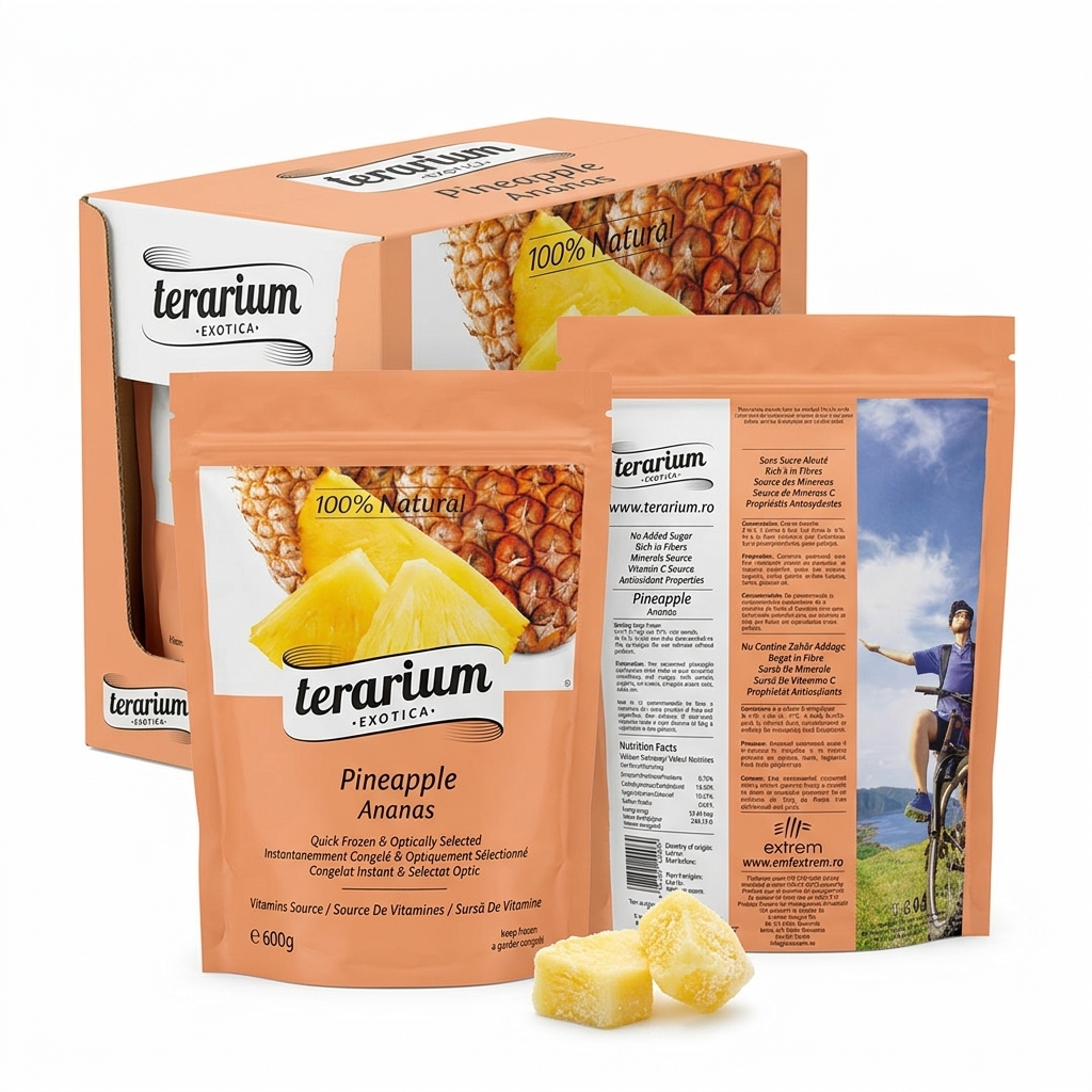 Ananasstücke Tiefgefroren Terarium Exotica 600g st